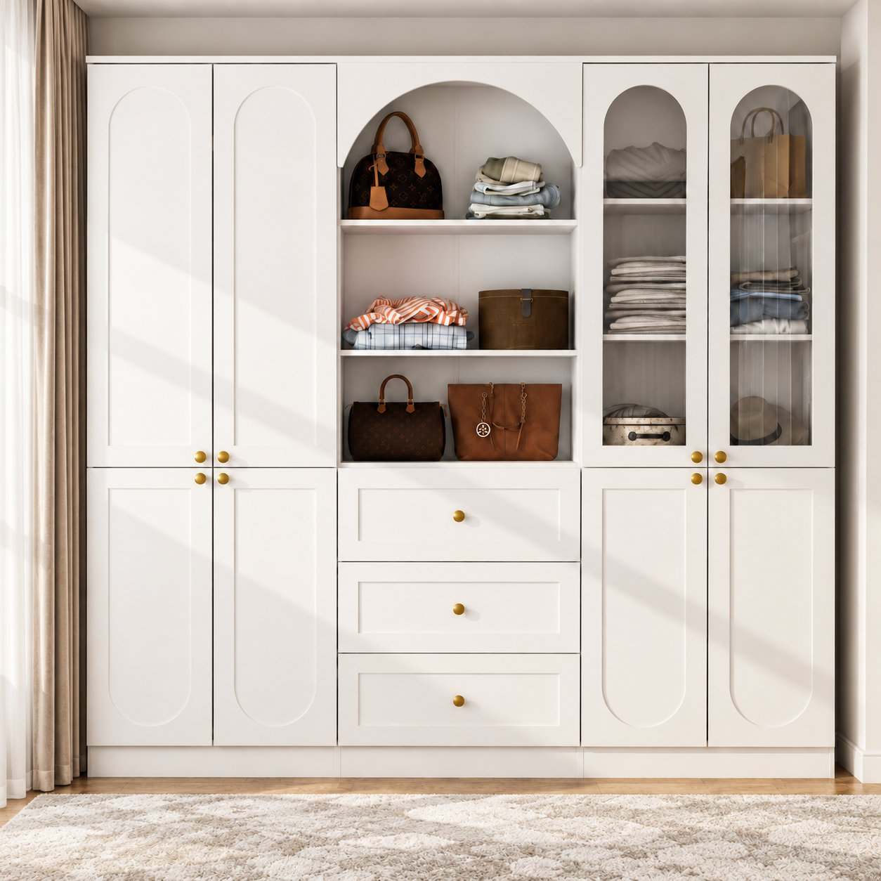 Lark Manor™ 8- Door Closet System With 13 Shelves & Reviews | Wayfair